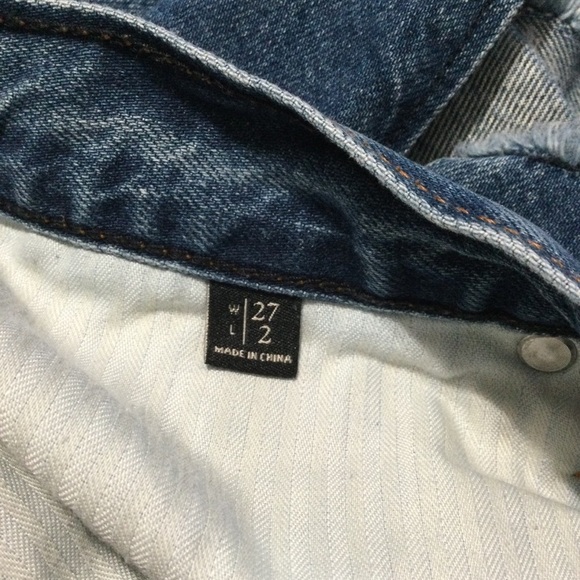 Abercrombie & Fitch Denim Button Fly Shorts Size 24 - Picture 6 of 7